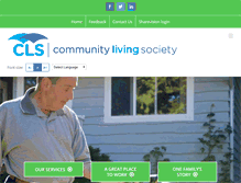Tablet Screenshot of communitylivingsociety.ca